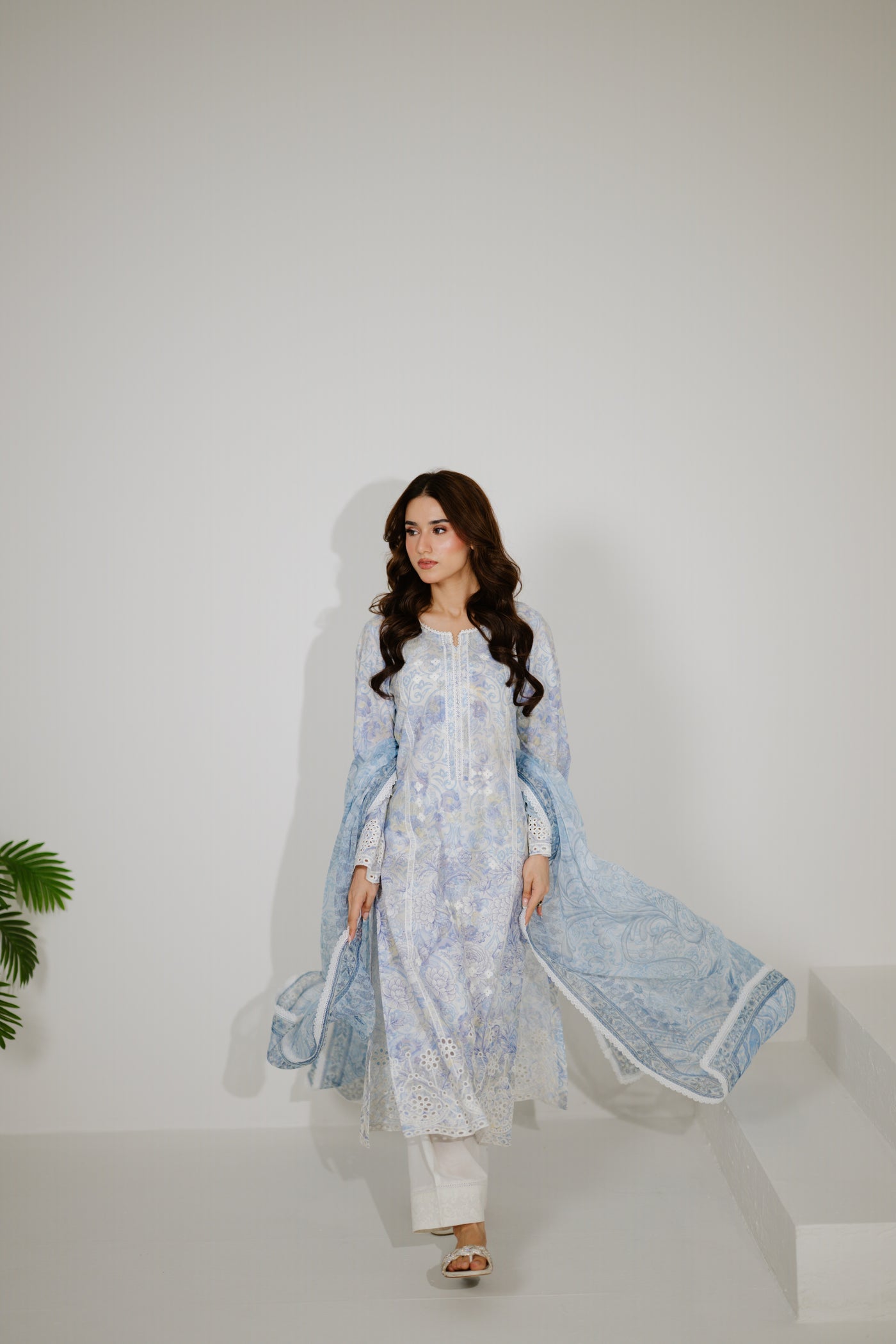 POWDER BLUE DUPATTA — 2