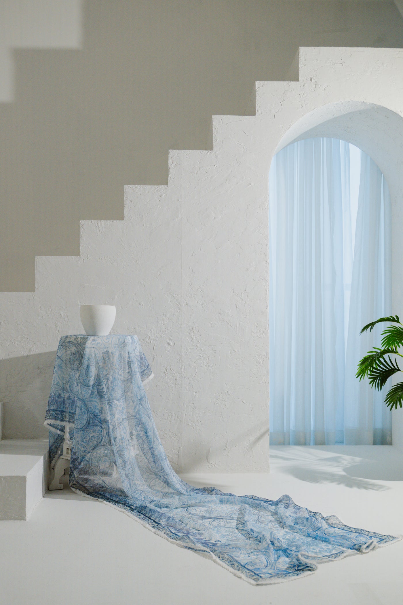 POWDER BLUE DUPATTA — 3