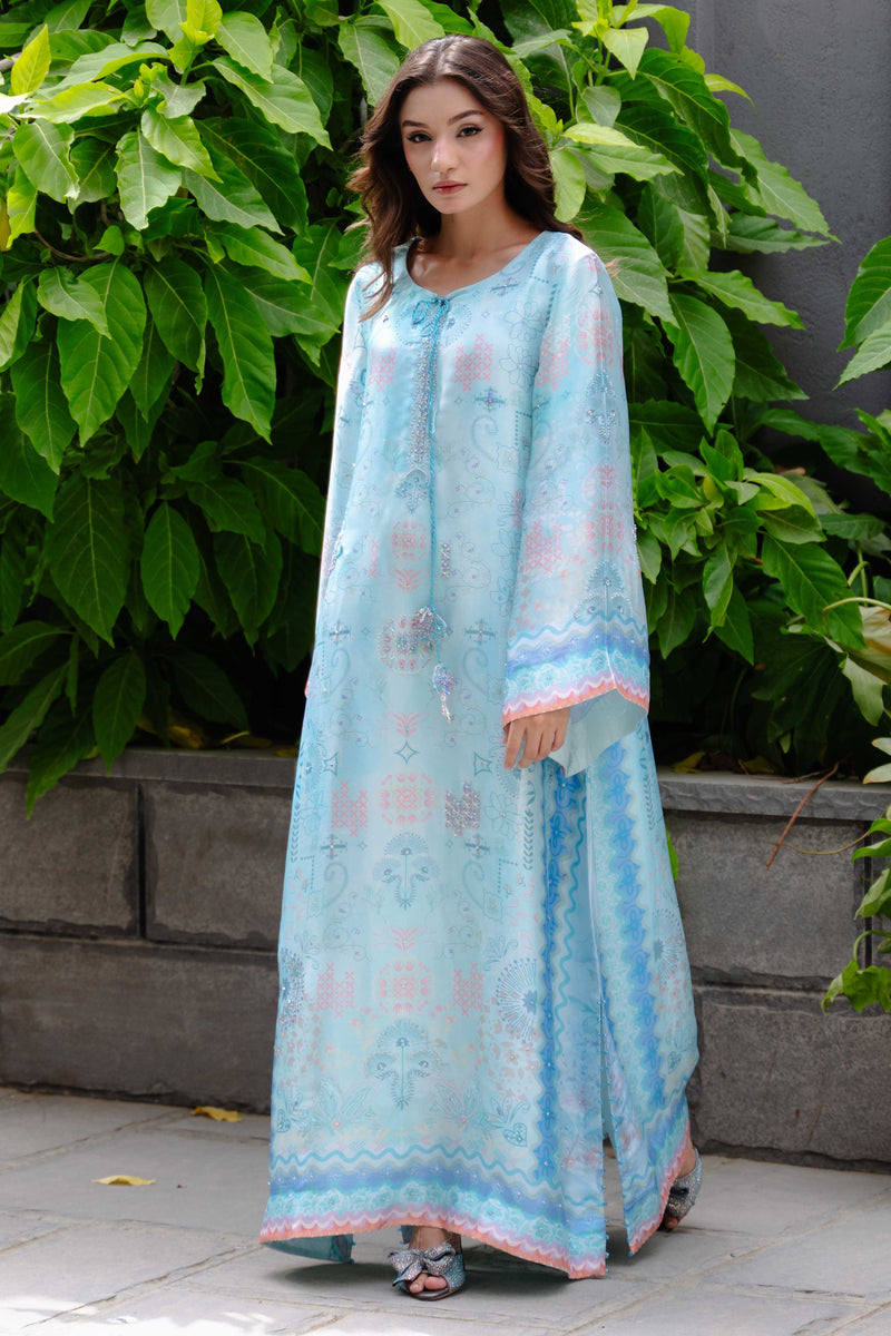 Ocean blue kaftan