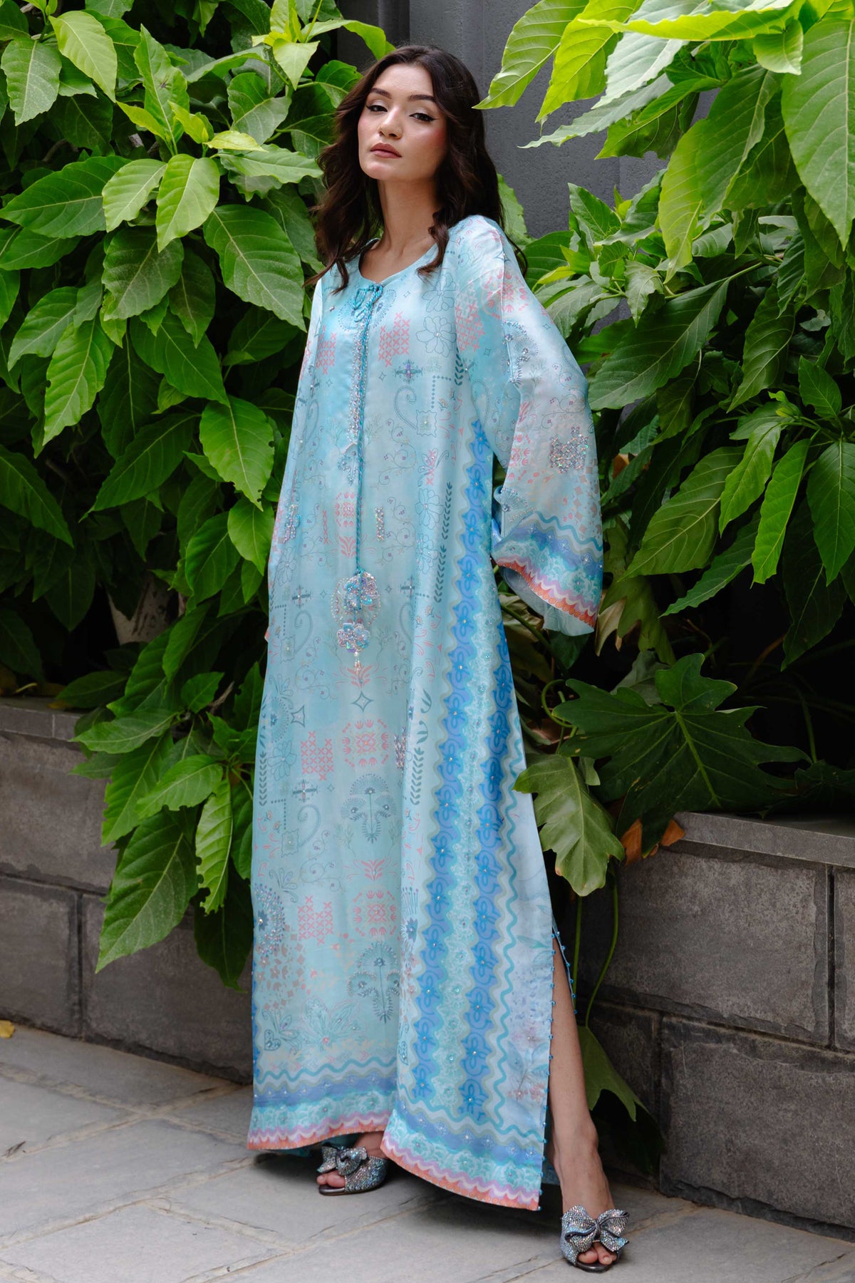 Ocean blue kaftan — 3