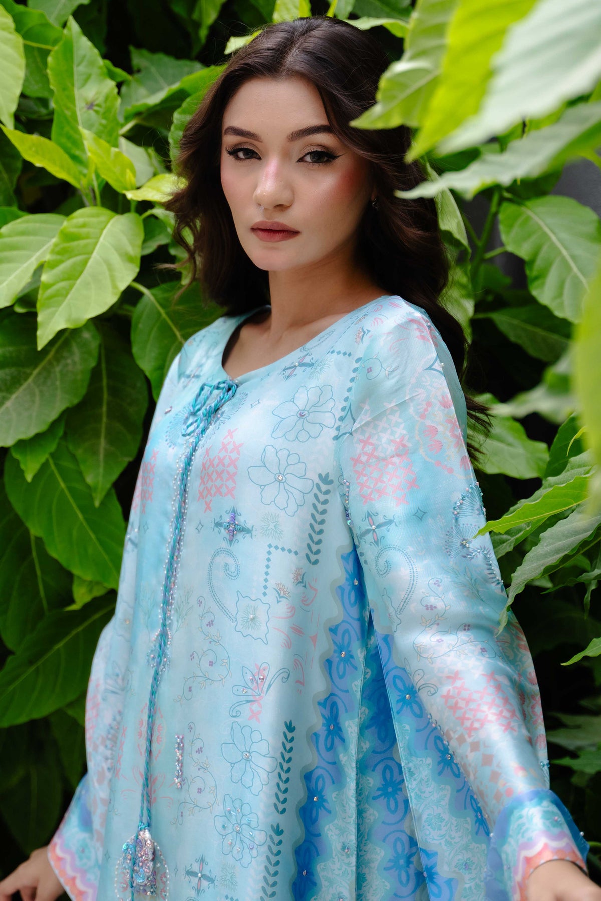 Ocean blue kaftan — 4