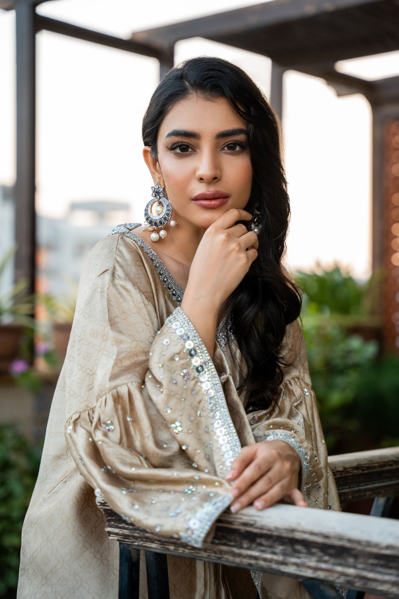 Sitara Beige Kaftan — 4