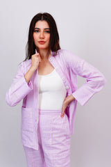Lilac Piped Set