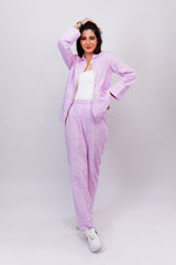 Lilac Piped Set